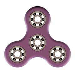 Purple fidget spinner - 3D illustration render modern