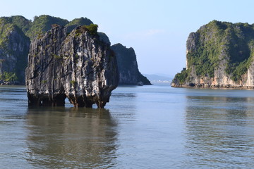 ocean and landscape view at halong bay