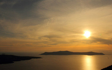 Sunset Fira, Santorini, Greece