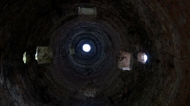 the old round tower inside view