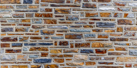 Colorful Stone Wall for background