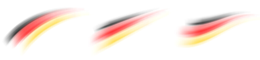 Deutschland Farben Schweif, dynamisch - Set