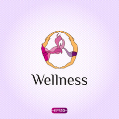 Wellness Yoga Logo Design