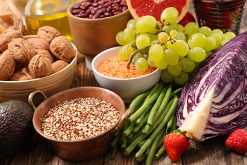 selection of healthy food