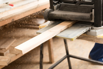 Woodworking workshop with specialised tool