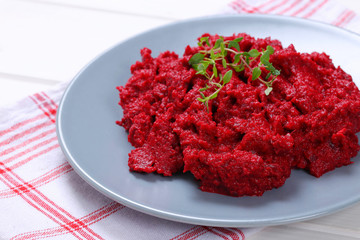 fresh beetroot puree