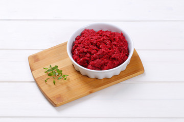 fresh beetroot puree