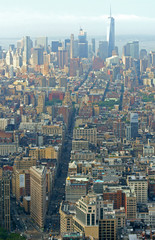  View from Midtown Manhattan, facing south toward Lower Manhattan. New York