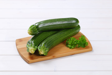fresh green zucchini