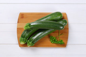 fresh green zucchini