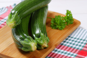 fresh green zucchini