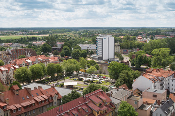 Kołobrzeg - panorama miasta z muzeum wojsa