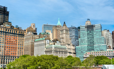 Fototapeta na wymiar Skyline of Manhattan in New York City, USA
