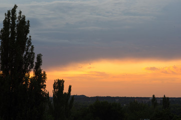 landscape with dramatic light