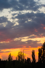 Obraz premium landscape with dramatic light