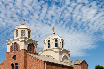 Obraz premium Two cross church