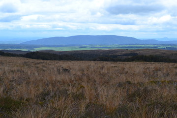 Landscape with mountains in New Zealand