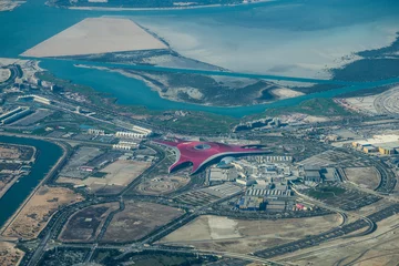 Gordijnen Yas Island, Abu Dhabi - luchtfoto © Mario Hagen