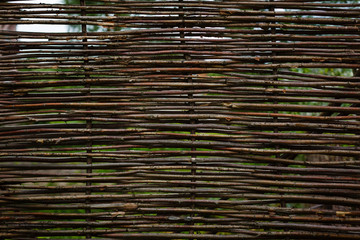 wicker fence