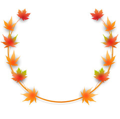  紅葉　秋　葉　アイコン