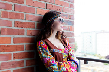 Portrait of Young hippie girl