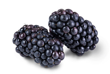Blackberry isolated on white background
