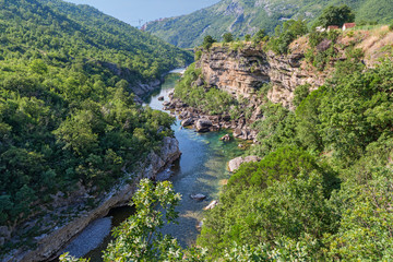 Fototapeta na wymiar Moraca river in Montenegro