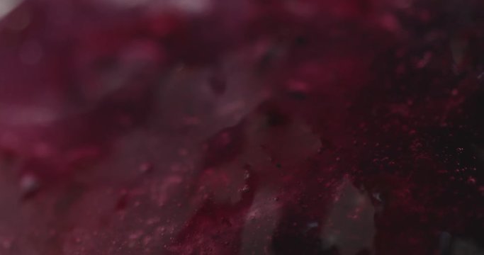 blackberry frozen juise sorbet ice cream in stick
