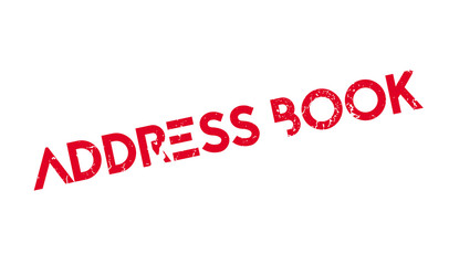 Address Book rubber stamp. Grunge design with dust scratches. Effects can be easily removed for a clean, crisp look. Color is easily changed.