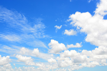 Obraz na płótnie Canvas さわやかな青空と白い雲