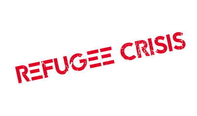 Refugee Crisis rubber stamp. Grunge design with dust scratches. Effects can be easily removed for a clean, crisp look. Color is easily changed.