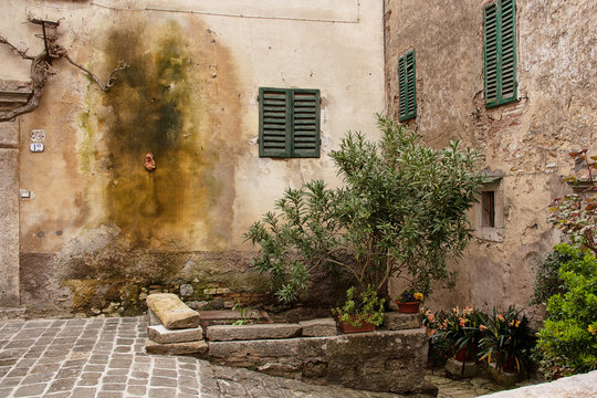 italy, toscany, toscana, house, old town, storico, pienca, 
