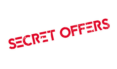 Secret Offers rubber stamp. Grunge design with dust scratches. Effects can be easily removed for a clean, crisp look. Color is easily changed.