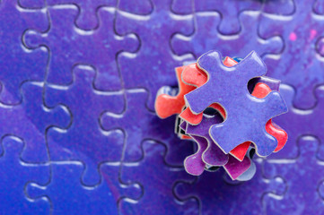 Fototapeta premium colorful jigsaw puzzle