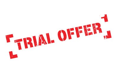 Trial Offer rubber stamp. Grunge design with dust scratches. Effects can be easily removed for a clean, crisp look. Color is easily changed.