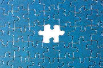 blue jigsaw puzzle