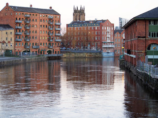leeds the river aire and calls landing