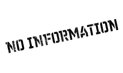 No Information rubber stamp. Grunge design with dust scratches. Effects can be easily removed for a clean, crisp look. Color is easily changed.