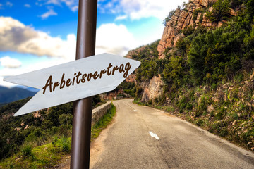 Schild 253 - Arbeitsvertrag