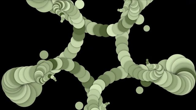 4k Abstract round circle array flower petal pattern background,star chain,microbes bacteria insects worms,rope knot,whirlpool vortex technology data information.