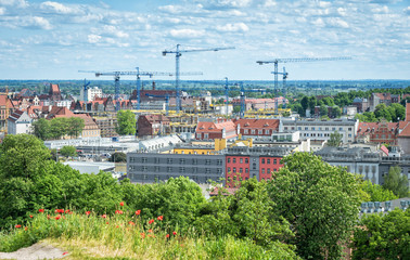 Gdansk city under rebuilding