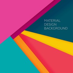 Material modern flat design background. Geometric vector wallpaper