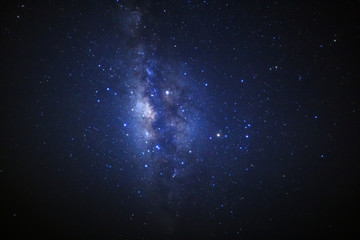 Fototapeta premium Galaktyka drogi mlecznej. Fotografia o długim czasie naświetlania, z ziarnem