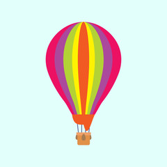  Balloon on sky background or blue background