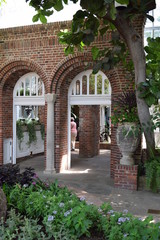 Brick archway at famous Phipps Conservatory, Pittsburgh, PA