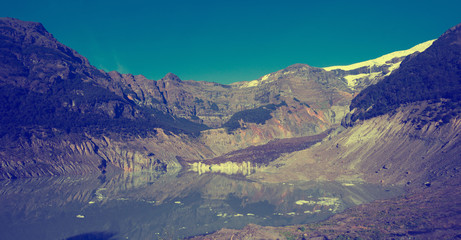 Black Glacier and meltwater lake