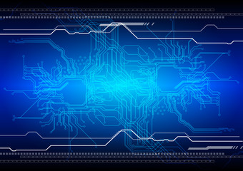 abstract  vector futuristic circuit board technology background. Illustration vector design