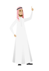 Businessman pointing with his forefinger.