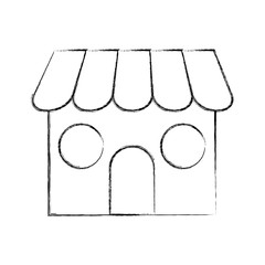 store building front icon vector illustration design