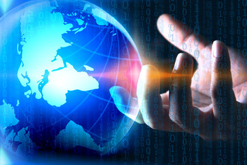 World connected. Social network concept